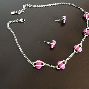 Swatch bijoux neckless earrings set